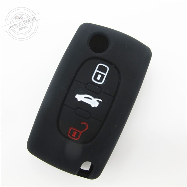 Peogeot 308 car key covers|cases|protectors|skins without logo for Peogeot 307|407|408,3 buttons,a variety of colors,completely natural silicone.