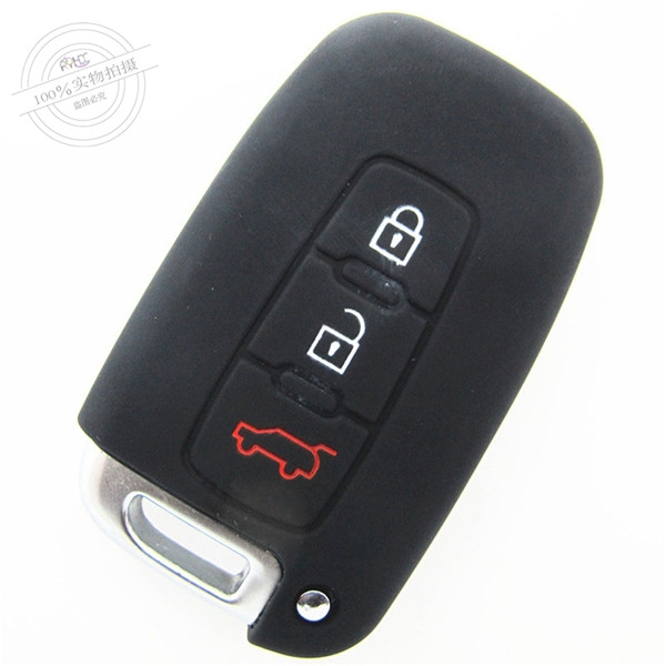 Hyundai Tucson IX35 key fob covers|cases|protectors|skins with logo for Santa Fe IX45,3 buttons,a variety of colors,completely natural silicone.