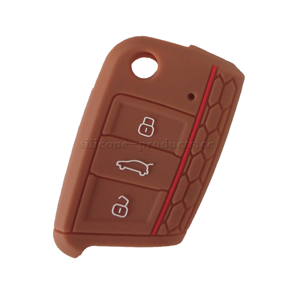 Golf7 car key cover,brown,3 buttons
