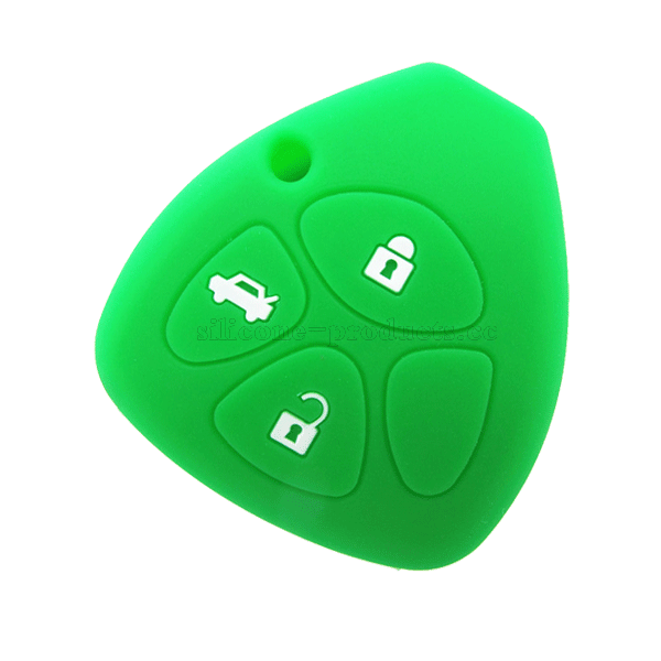 Multi-Colored Toyota Silicone Key Cover for Camry with 4 Buttons and Logo