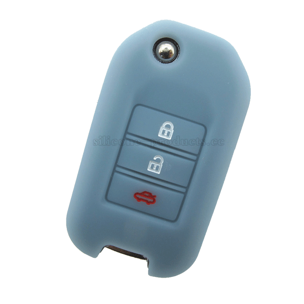 City car key cover,2014,gray,3buttons,debossed design