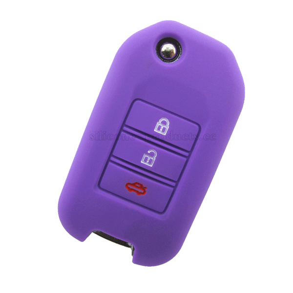 City car key cover,2014,purple,3buttons,debossed design