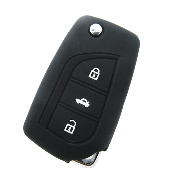 Mark X car key cover,black,3 buttons,embossed design