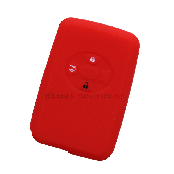 REIZ car key cover,red,4 buttons,debossed design