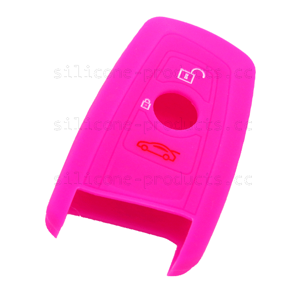 X1 car key cover,red,3 buttons,without logo,silicone,debossed design
