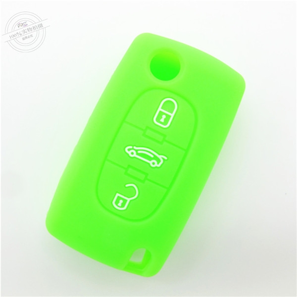 Peugeot car key covers, silicone car key case for Peugeot, hot sale silicone car key protector