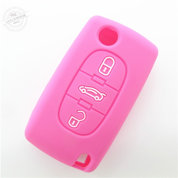 Peugeot car key covers, silicone key protector for car, car remote control key covers