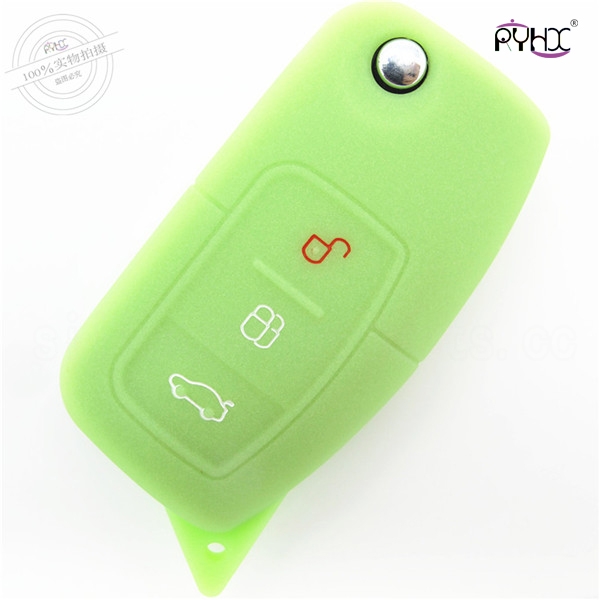 Ford silicone car key case,plastic key cover for ford,plastic car key wallet