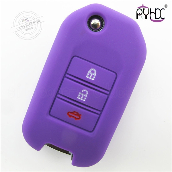 Honda car key skin, silicone key cover for brand car, beautiful car key case, hot sale key shell for car, special colors key shuck