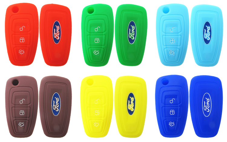 silicone car key cover for Ford Ecosport key fob