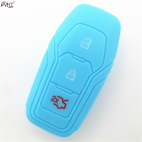 Online wholesale 2015 sky-blue Ford car smart key cover case mondeo,3 button.
