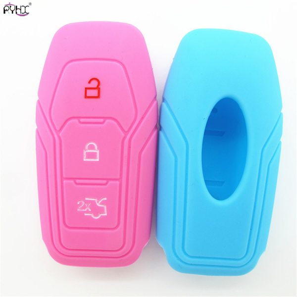 Online wholesale 2015 pink Ford Mondeo key fob cover,3 button.