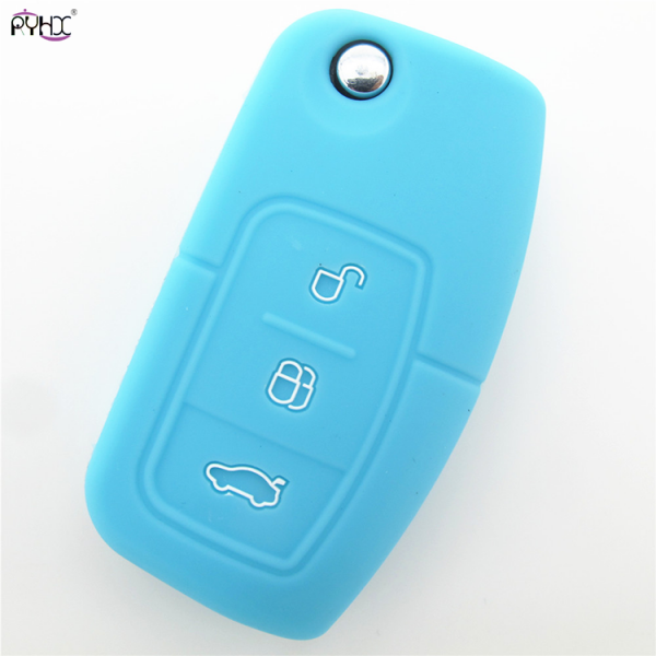 Online wholesale sky-blue 2012 Ford Focus key cover,3 button.