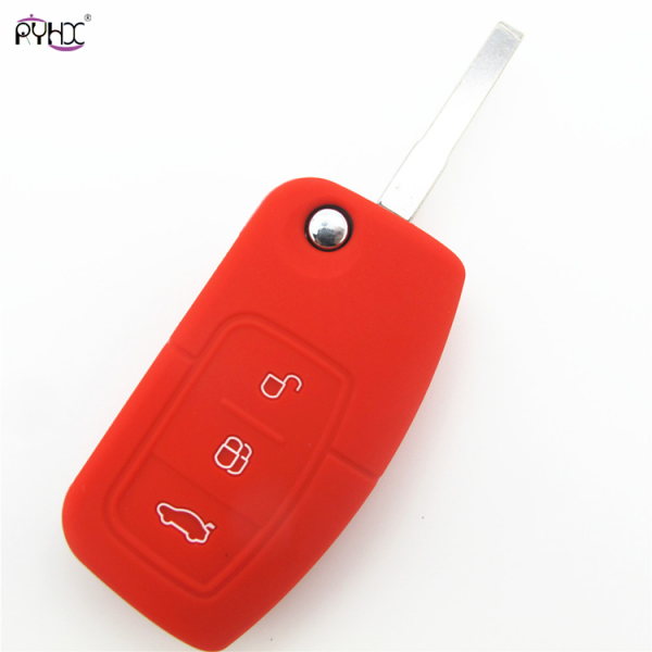 Online wholesale red 2012 Ford Focus key fob cover,3 button.