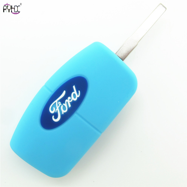 Online wholesale sky-blue 2013 Ford Focus key fob cover,3 button.