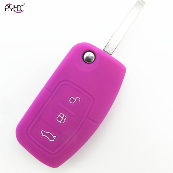 Online wholesale pink Ford Focus key cover,3 button.