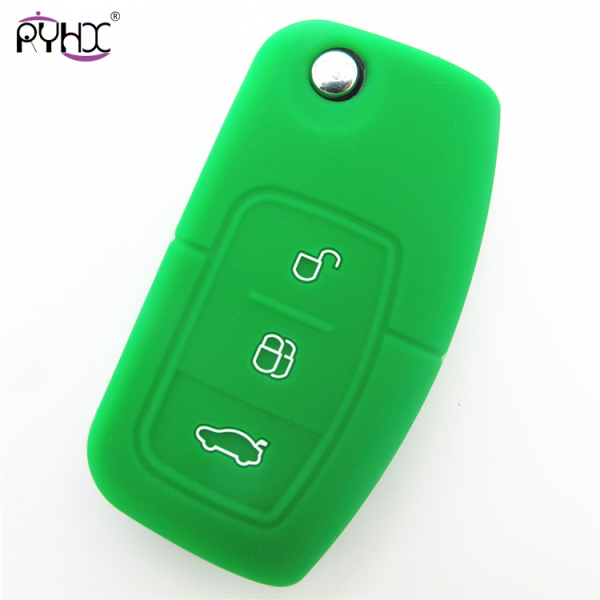 Online wholesale green Ford Focus key fob cover,3 button.