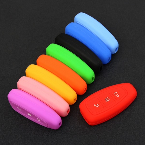 Online wholesale 3-button Ford Fiesta silicone key cover.
