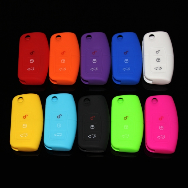 Online wholesale silicone car key cover ford fiesta 3-button.