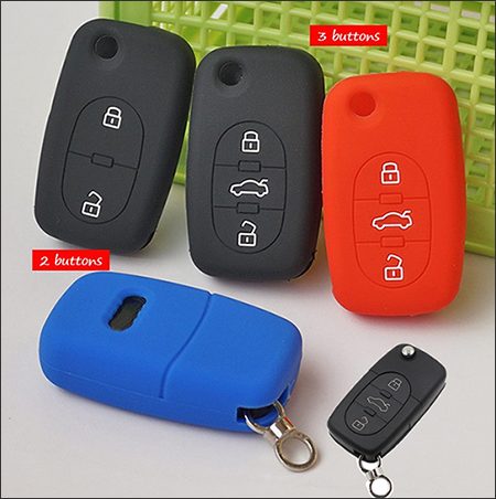 The Silicone Key Cover For Audi-Flip Key Model A