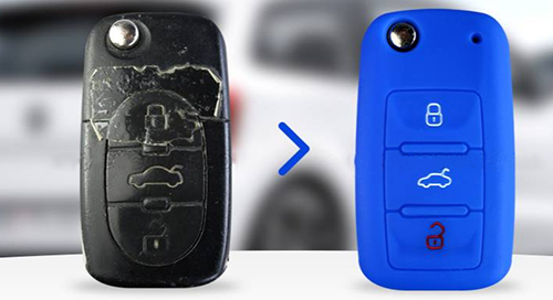 The silicone car key cover can make your car key beautiful if you choose from the different colored.Avoid expensive repairs to your car key
