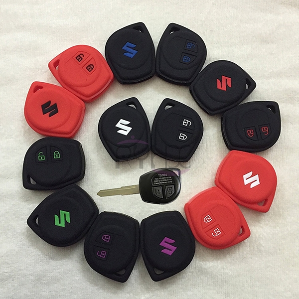 WHOLESALE 2 Buttons Silicone Key Covers For  Suzuki SX4 Swift Liana Grand Vitara Jimny Alto.