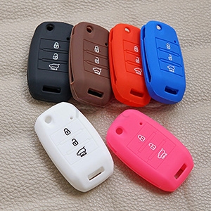 Custom rubber key fob cover for KIA K3 Bongo Carens Flip key(3 button).