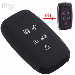 High quality 5 Buttons LandRover Discovery4 RangeRover silicone car key remote cover case skin protector.