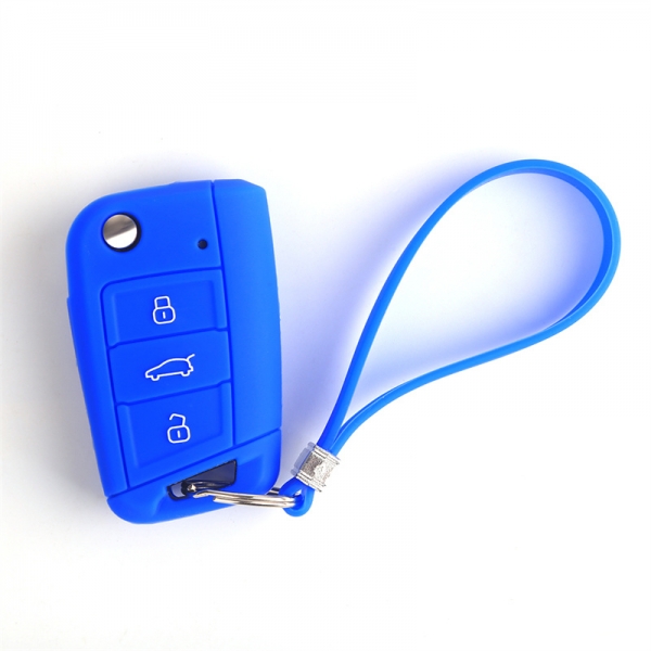 Factory Outlet Volkswagen Golf 7 Silicone Fob Cover with 3 Buttons and Many Optional Colors