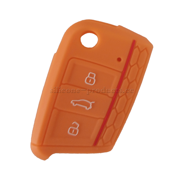 Golf7 car key cover,orange,3 buttons