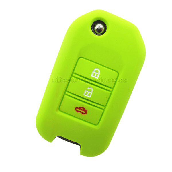 City car key cover,2014,apple green,3buttons,debossed design