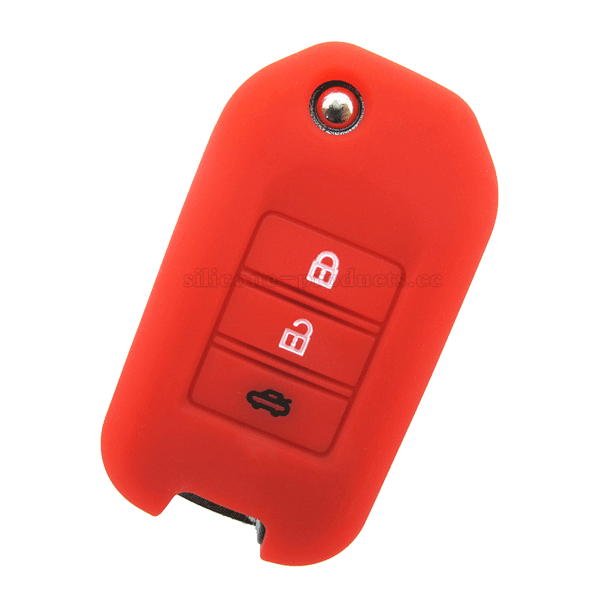 City car key cover,2014,red,3buttons,debossed design