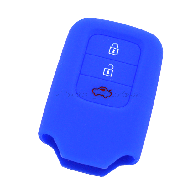 Ling Pai car key cover,blue,3 buttons,debossed design