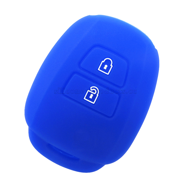 Vios car key cover,blue,2 buttons,embossed design