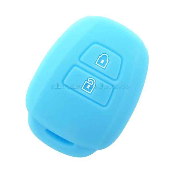 Vios car key cover,light blue,2 buttons,embossed design