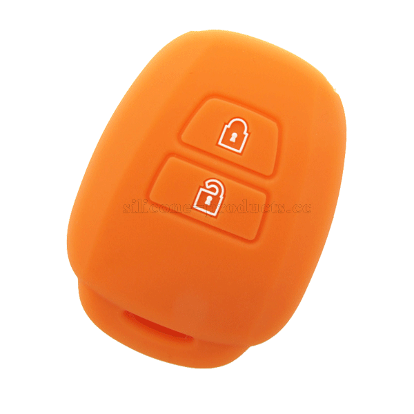 Vios car key cover,orange,2 buttons,embossed design