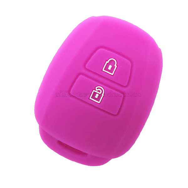 Vios car key cover,pink,2 buttons,embossed design