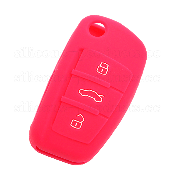 TT car key cover,red,3 butto...