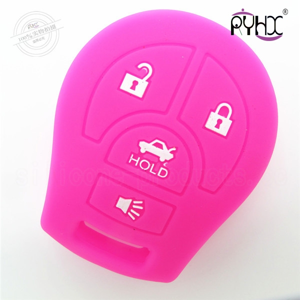 Nissan SYLPHY silicone key shell, silicone material key case for car, good flexibility car key silicone protective covers