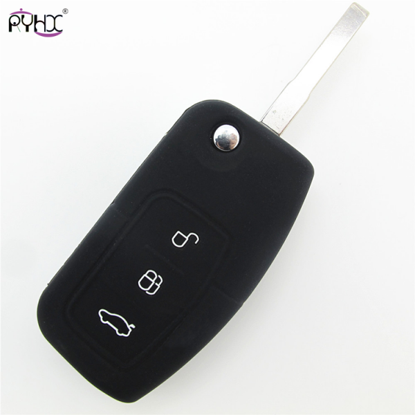 Online wholesale black 2012 Ford Focus key fob cover,3 button.