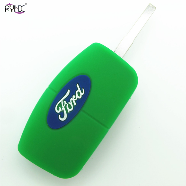 Online wholesale green 2013 Ford Focus key fob cover,3 button.