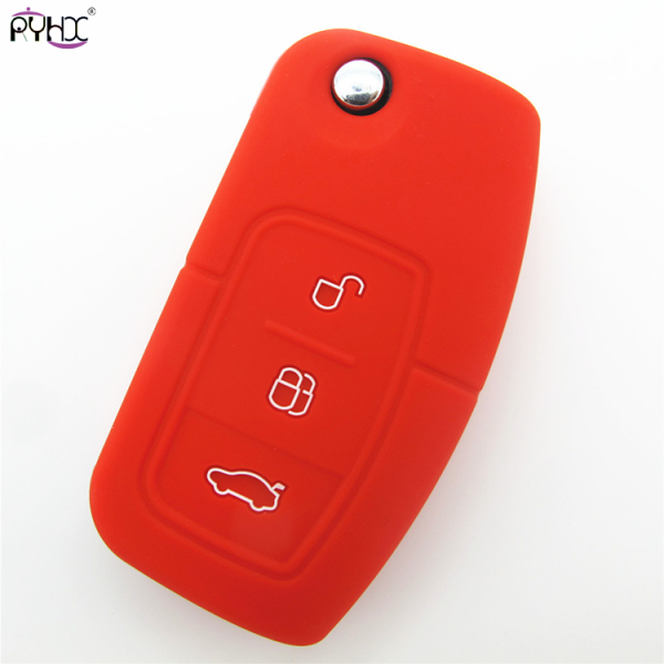 Online wholesale red Ford Focus key fob cover,3 button.
