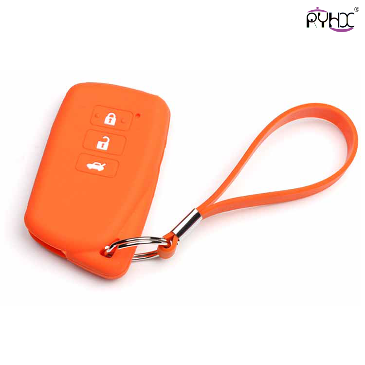 3-button orange lexus smart key cover