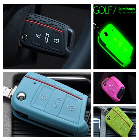 Golf 7 R Key Cover For VW GTI MK7 3-Button Flip Remote Fob​-Skoda Octavia A7/Seat Leon