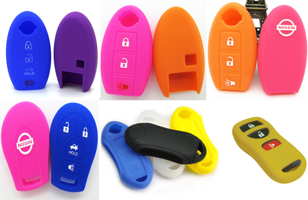 Nissan Key Fob Cover -Colorful silicone key cover for Nissan car key here