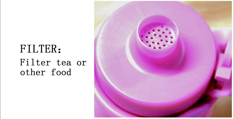 Filter-filter tea or other food