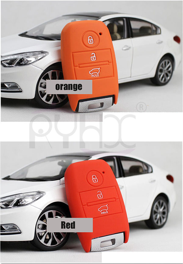 car key remote silicone cover perfectly fit for KIA  K3 Cerato Rio Rio5 car key remote.