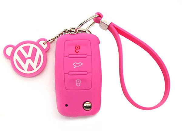 pink vw key cover