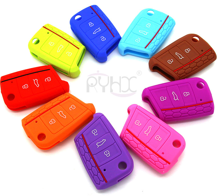 Golf7-silicone-key-cover(14-colors)