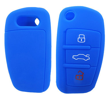 Silicone car key bag for Audi B7(debossed)